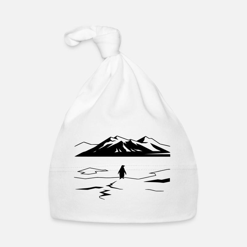 Mais pourquoi Penguin Meme Minimalist Art Bonnet bio Bébé