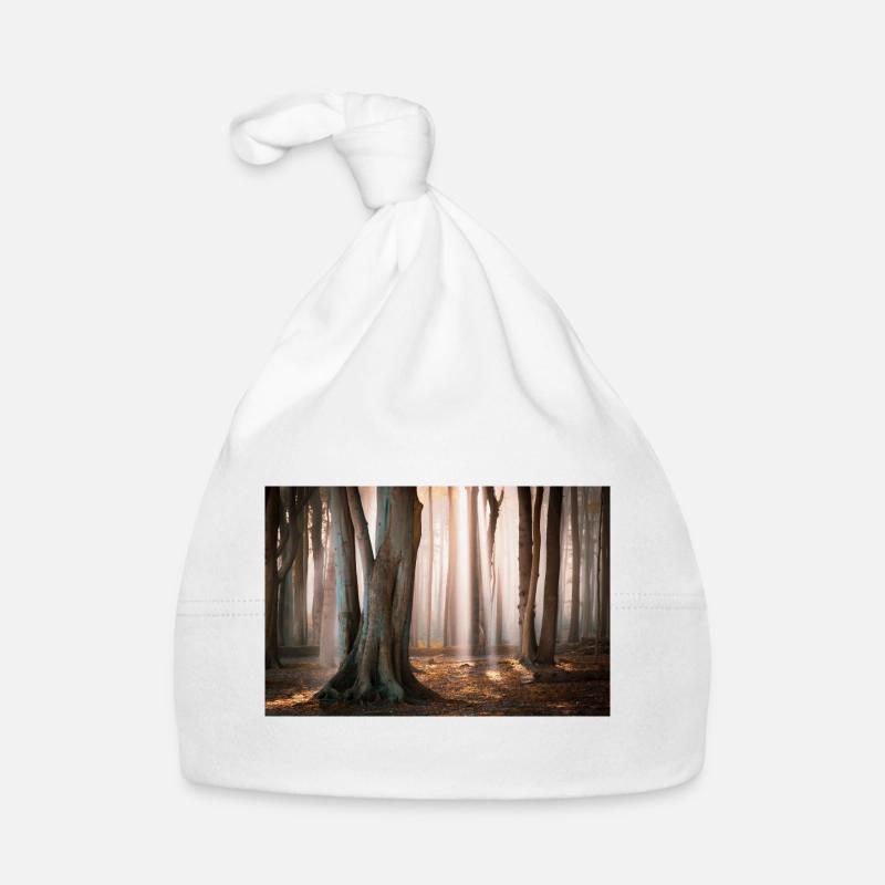 Forest light: Rays of sunshine in the cloud forest Organic Baby Cap