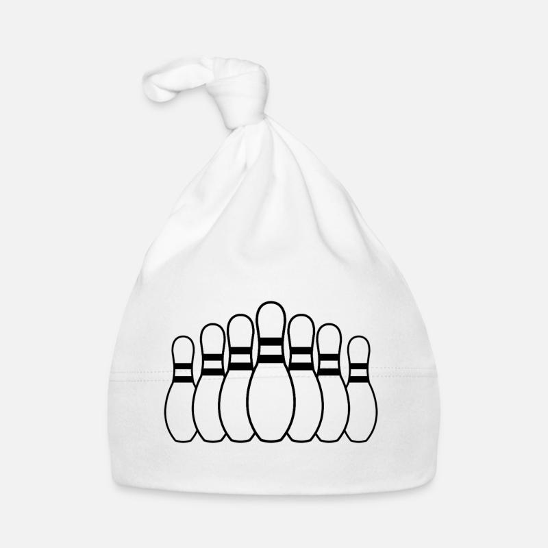 Bowling pins Organic Baby Cap