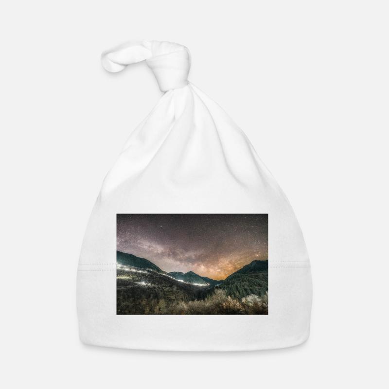 Die Milchstraße oberhalb der Agrafa-Berge Baby Bio-Mütze