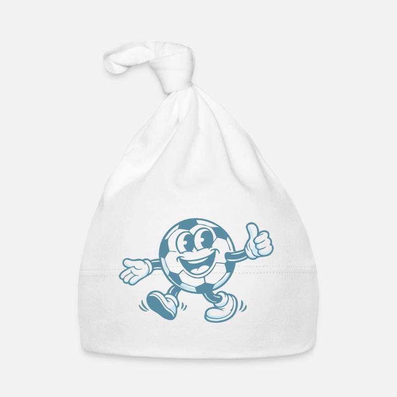 Fussball Pop-Art Baby Bio-Mütze