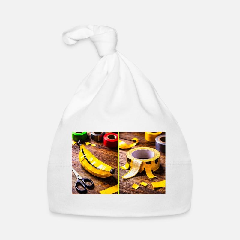 Art banane à ruban jaune Bonnet bio Bébé