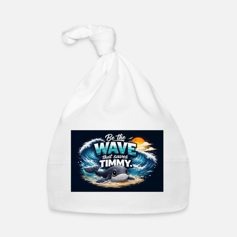 Timmy Wal Ostsee - Buckelwal Wismar Design Baby Bio-Mütze