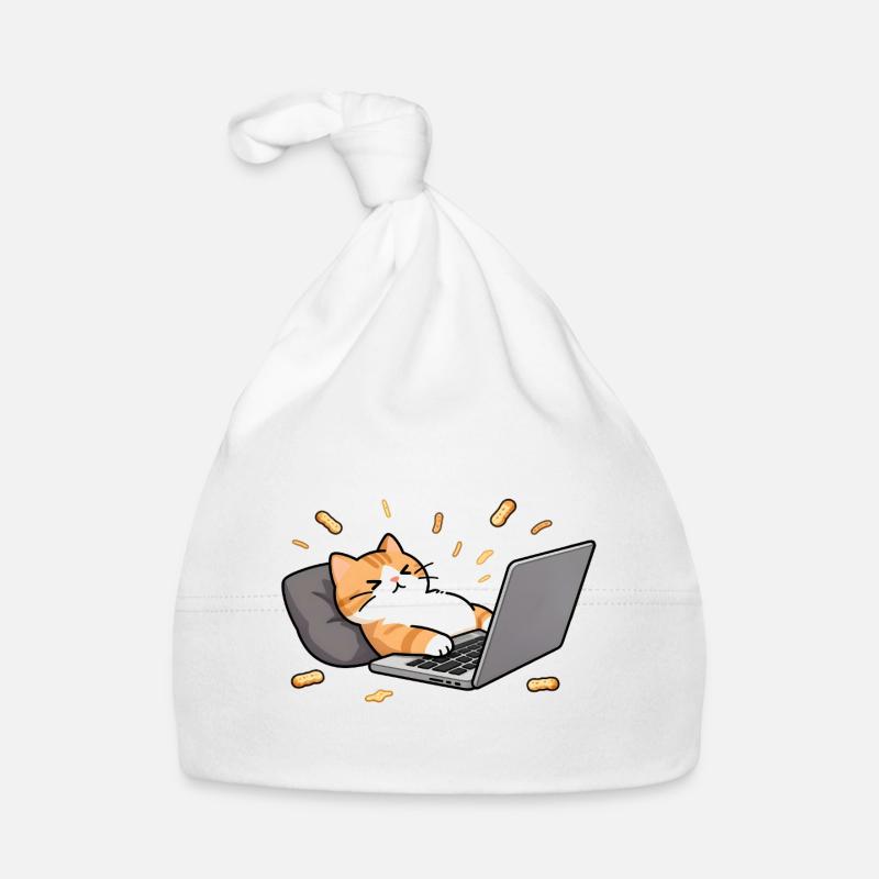 Geek chat in telecommuting mode Organic Baby Cap