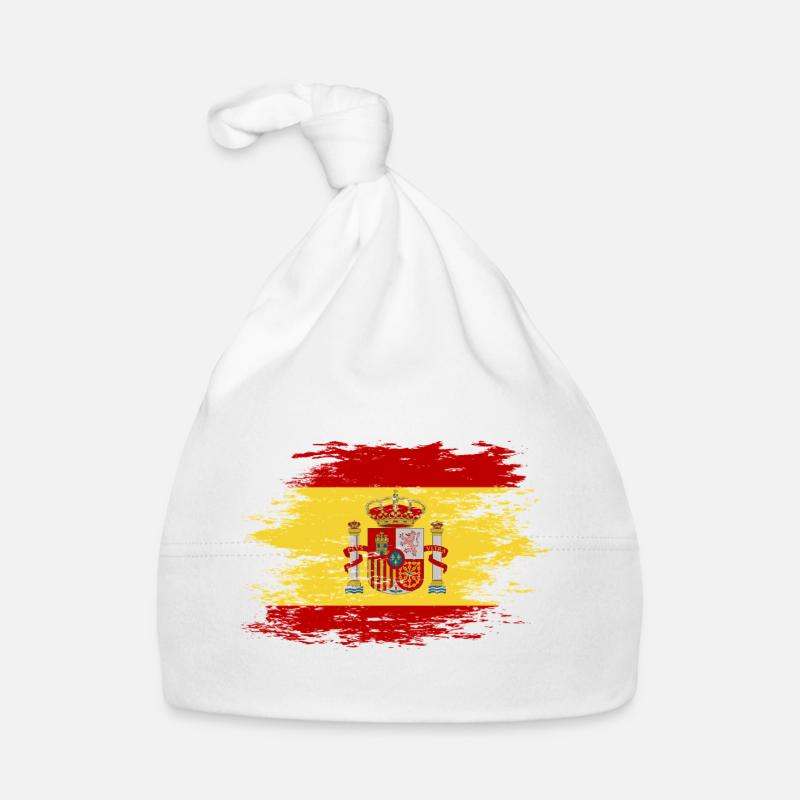 Spanien Flagge used Baby Bio-Mütze