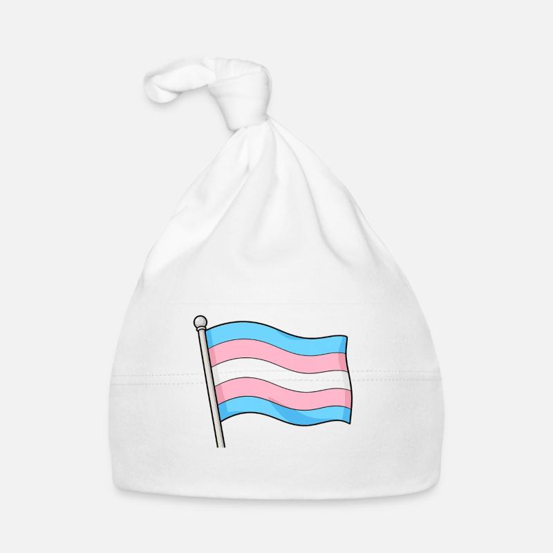 Transgender Flag Pastel Wave Organic Baby Cap