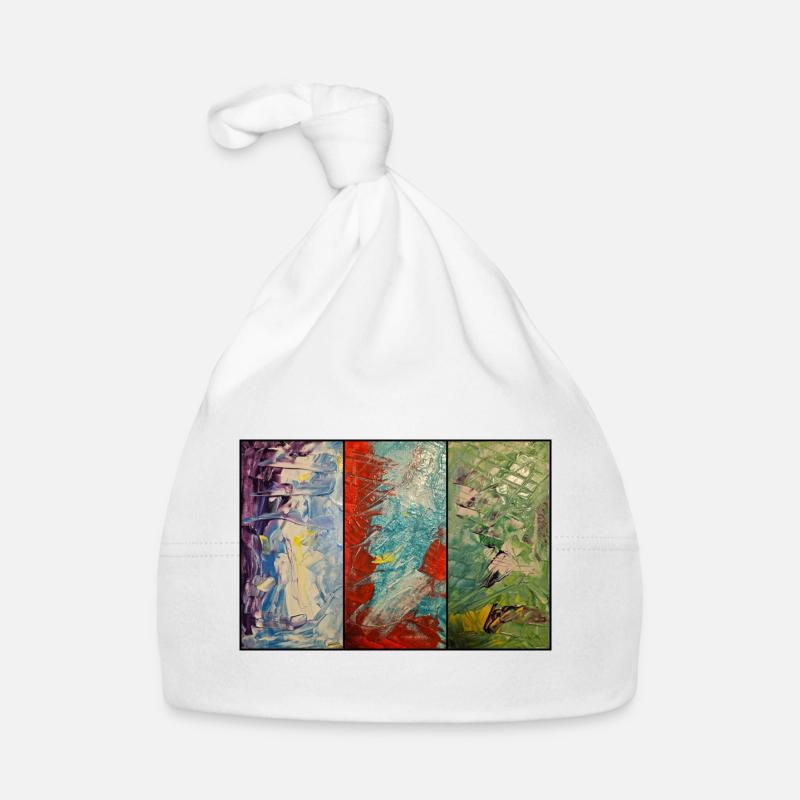 Triptych Color Flow Organic Baby Cap
