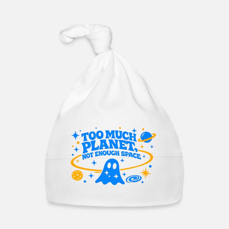 Too Much Planet | Not Enough Space | Electric Blue Baby Bio-Mütze