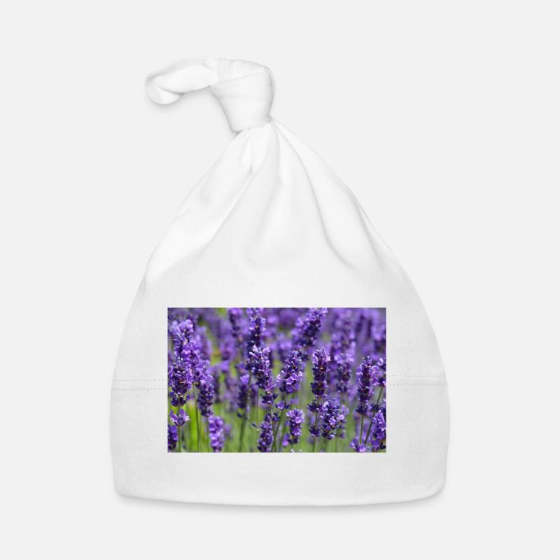 Lavender Field Dreamscape Organic Baby Cap