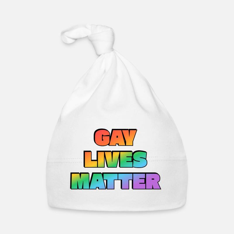Pride Rainbow Typografische Aussage Baby Bio-Mütze