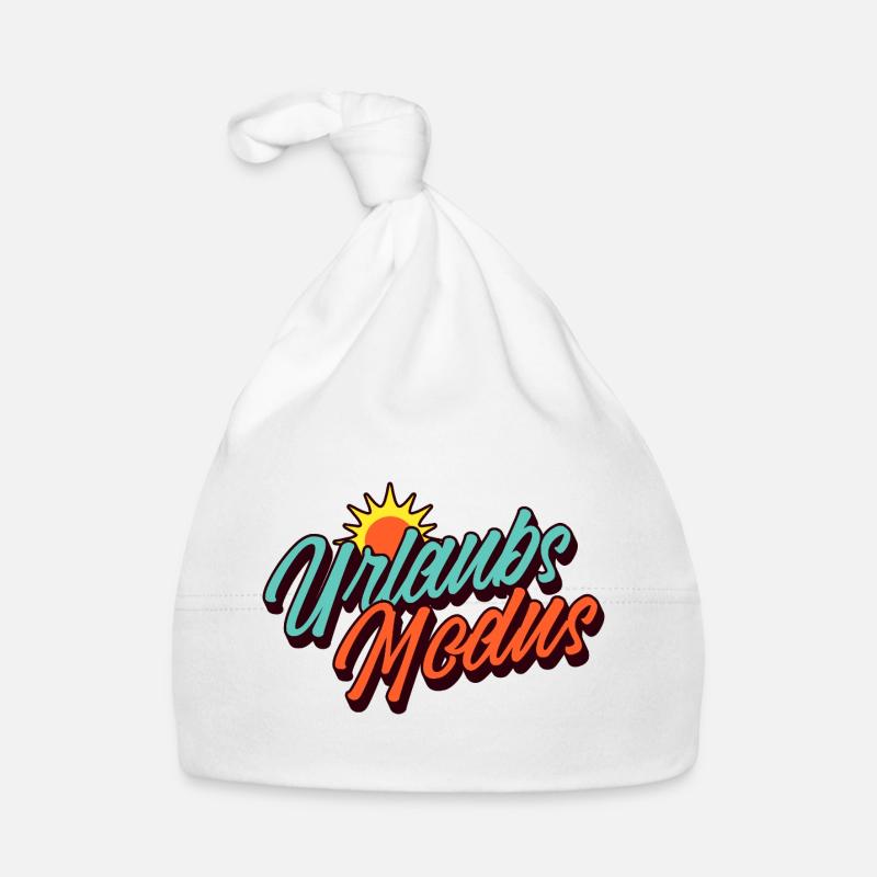 Urlaubsmodus Retro Sommer Sonne Design Baby Bio-Mütze