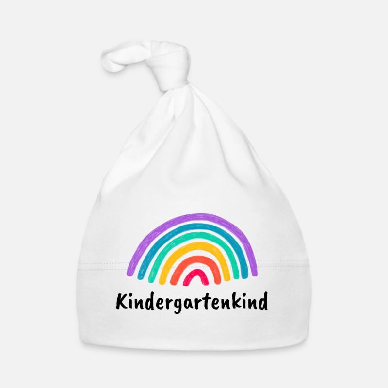 Kindergartenkind Regenbogen Baby Bio-Mütze