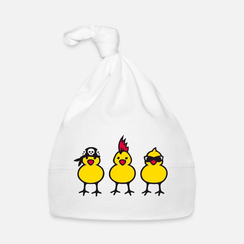 three chicks (b) Bonnet bio Bébé