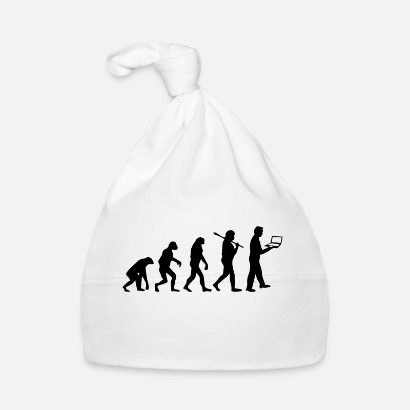 NERD EVOLUTION - Baby Bio-Mütze - Weiß