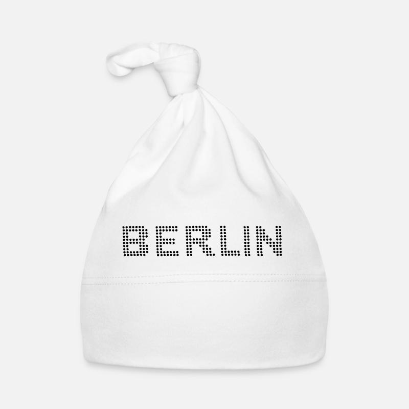 BERLIN Dot font Organic Baby Cap
