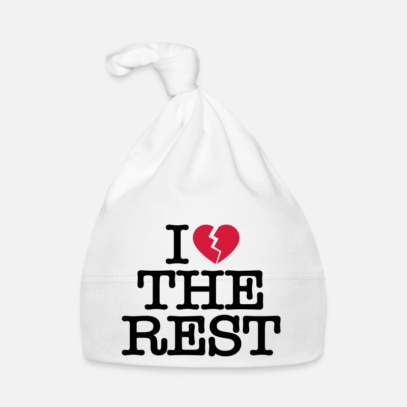 I hate the rest - Baby Bio-Mütze - Weiß