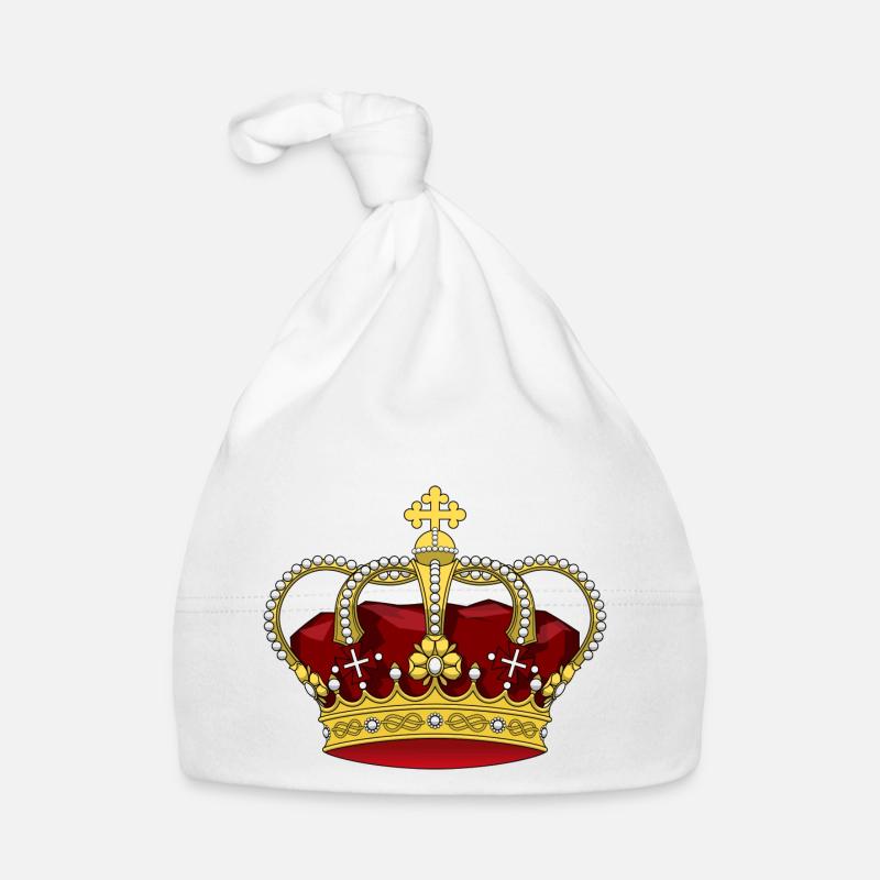 couronne - Bonnet bio Bébé - blanc