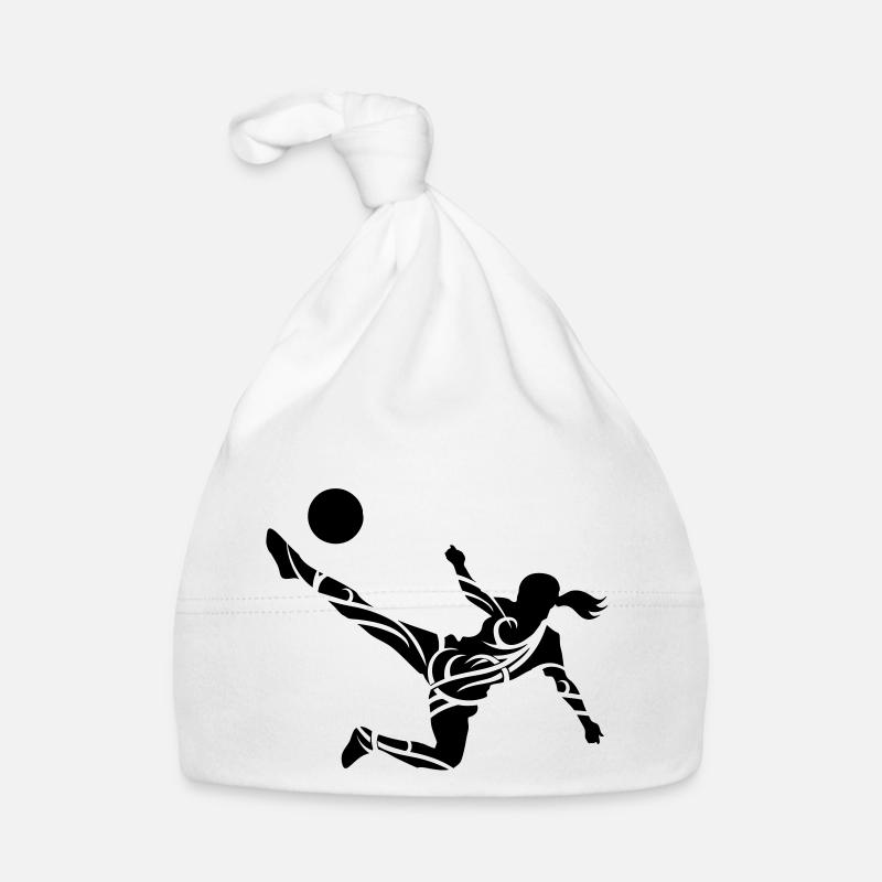 Soccer female de Baby Bio-Mütze