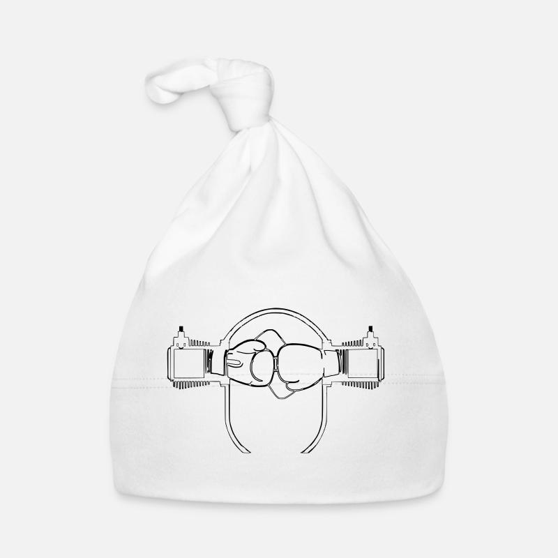 Boxer engine - Organic Baby Cap - white