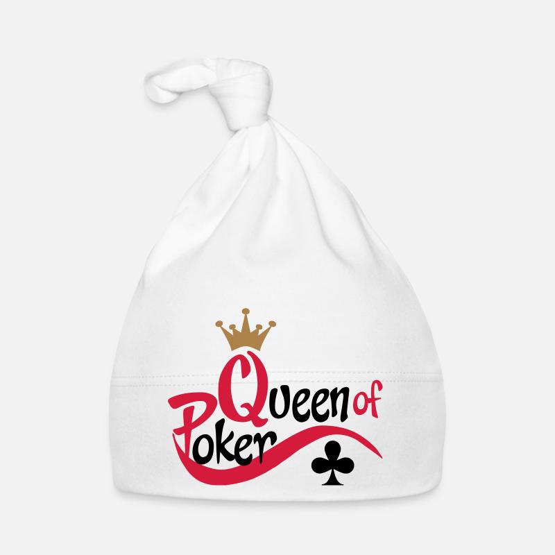poker queen - Bonnet bio Bébé - blanc