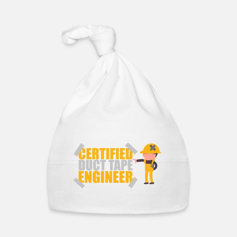 Certified Duct Tape Engineer Geschenkidee Baby Bio-Mütze