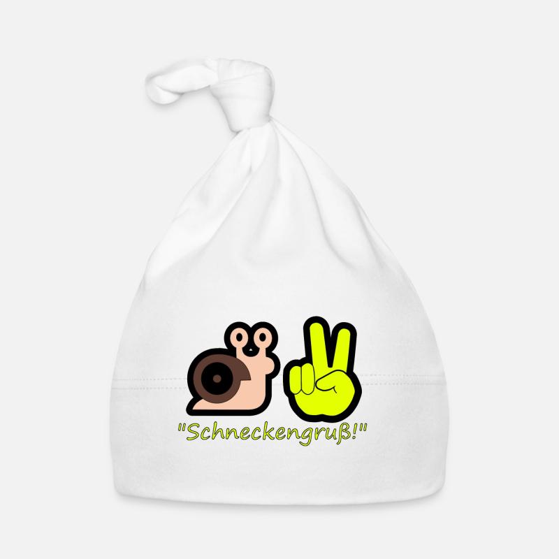Salutation des escargots Bonnet bio Bébé