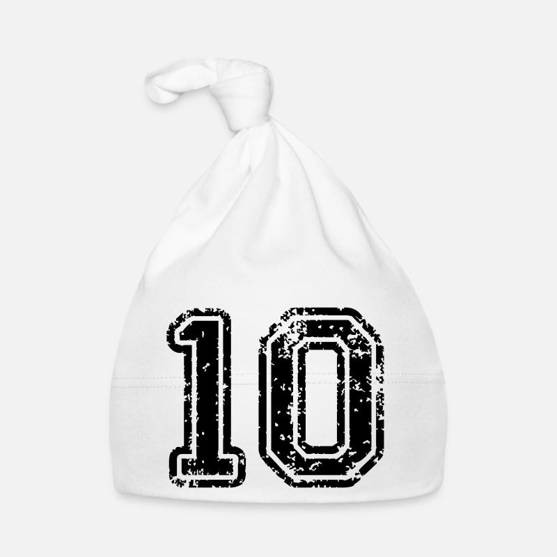 10 - Nummer Baby Bio-Mütze