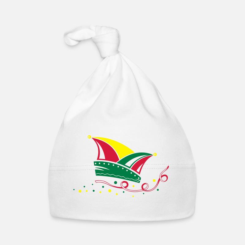 Carnival, jester cap, streamers Organic Baby Cap