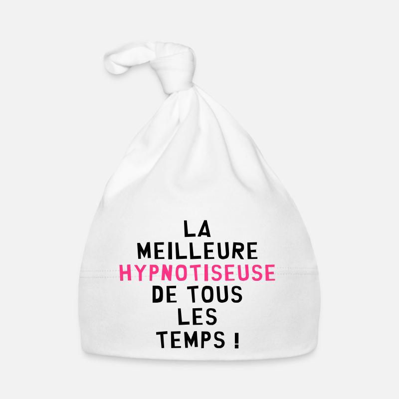Hypnose / Hypnotiseur / Hypnotiseuse / Médecine - Bonnet bio Bébé - blanc