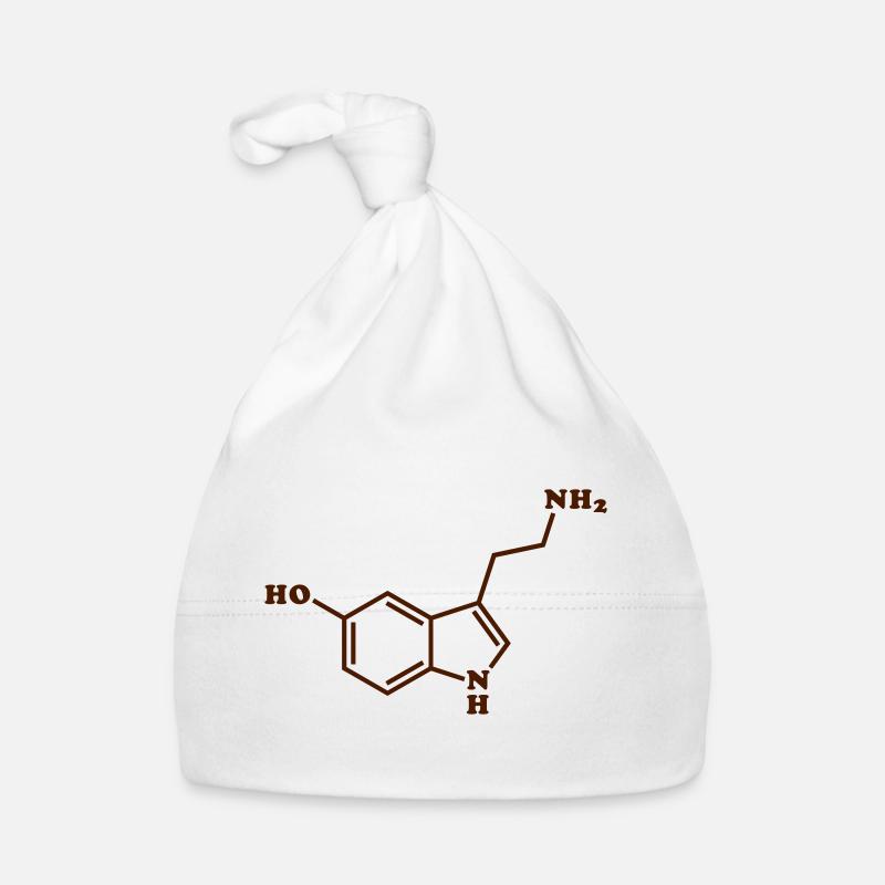 Serotonin Molecular Chemical Formula Organic Baby Cap