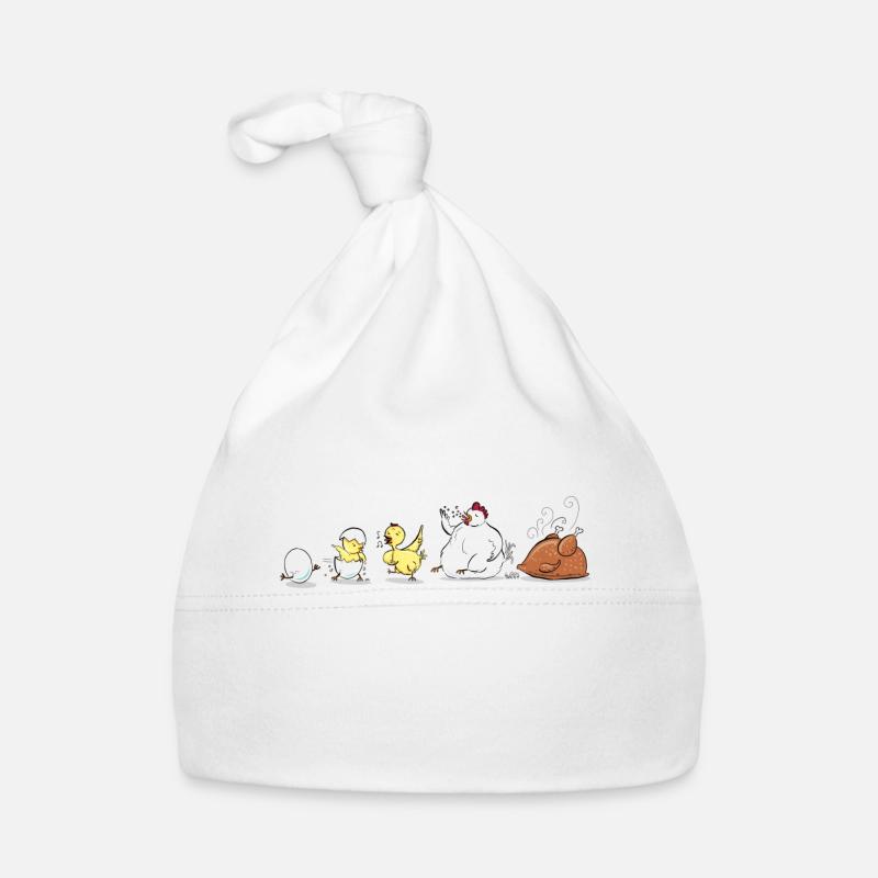 Evolution Of Chicken Organic Baby Cap