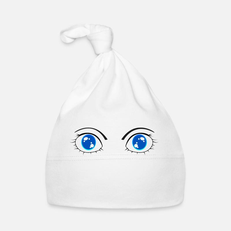 yeux bleus Bonnet bio Bébé
