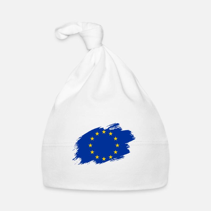 Drapeau du drapeau de l'Europe Bonnet bio Bébé