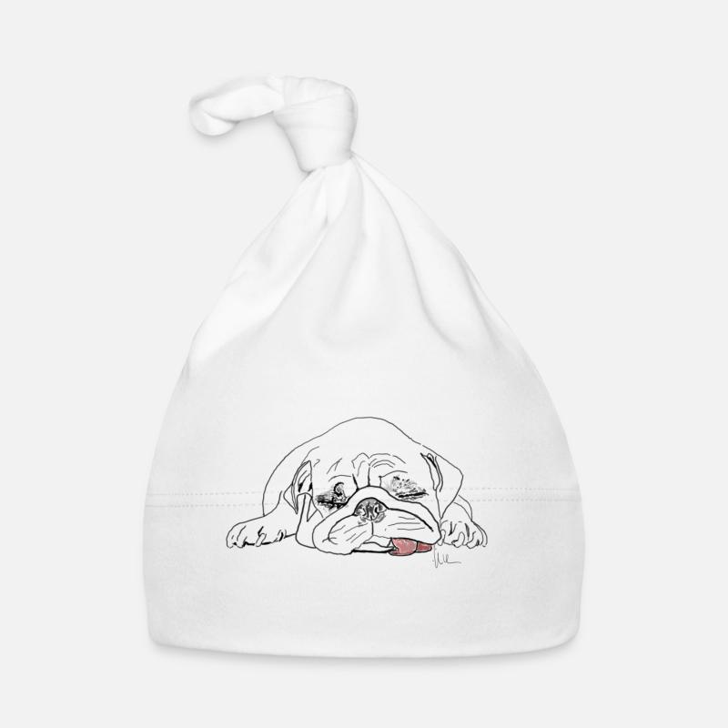 Carlin - Bonnet bio Bébé - blanc