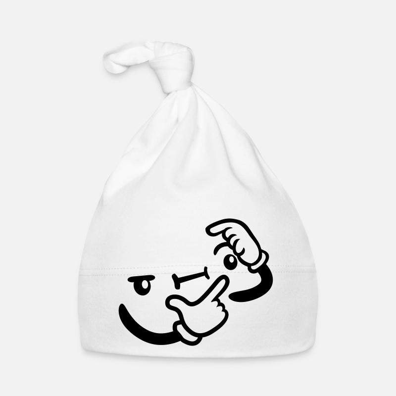 Conception de réflexion visage Bonnet bio Bébé