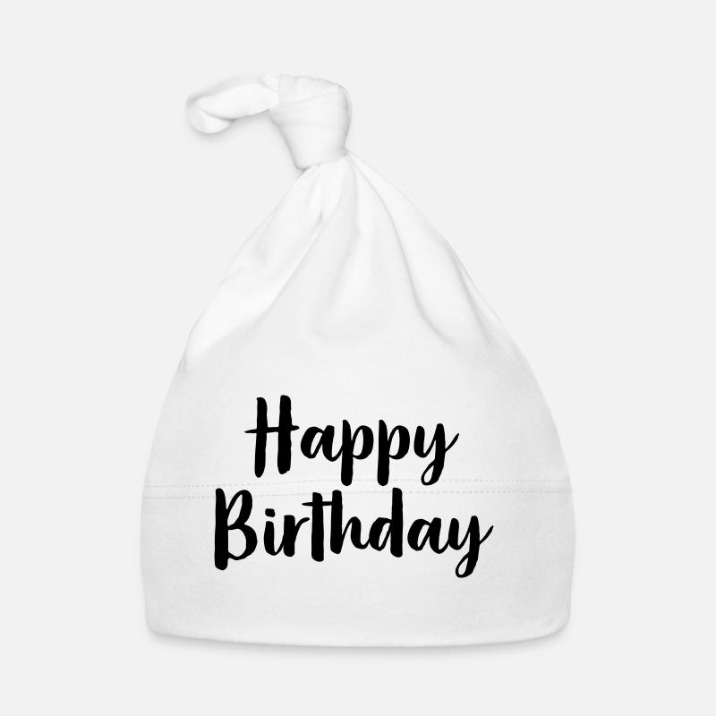 Joyeux anniversaire Bonnet bio Bébé