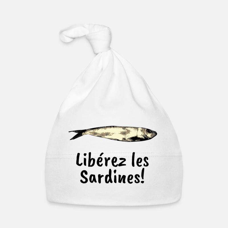 Liberez les sardines Bonnet bio Bébé