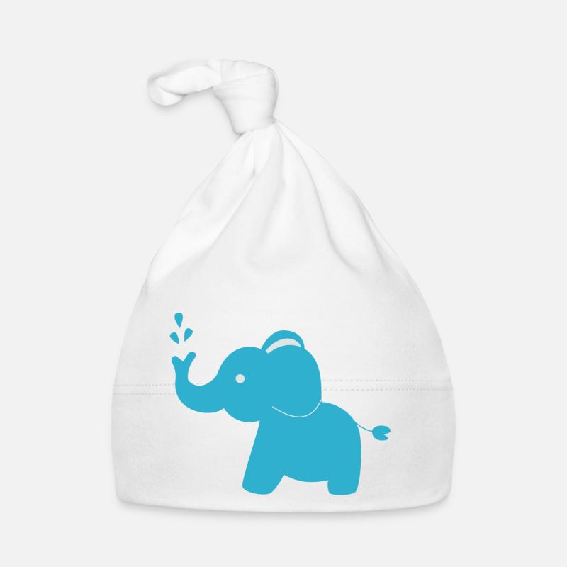 Elephant blue Organic Baby Cap