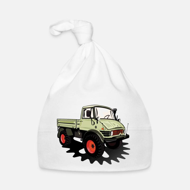 Unimog - Oldtimer - Offroad - Universal Motorgerät Baby Bio-Mütze