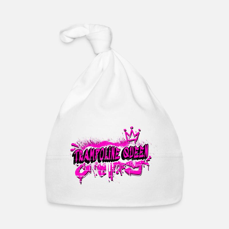 Trampoline graffiti queen design Organic Baby Cap