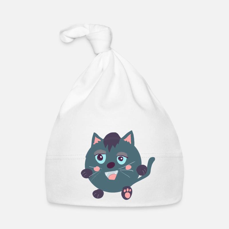 Chat maladroit Bonnet bio Bébé