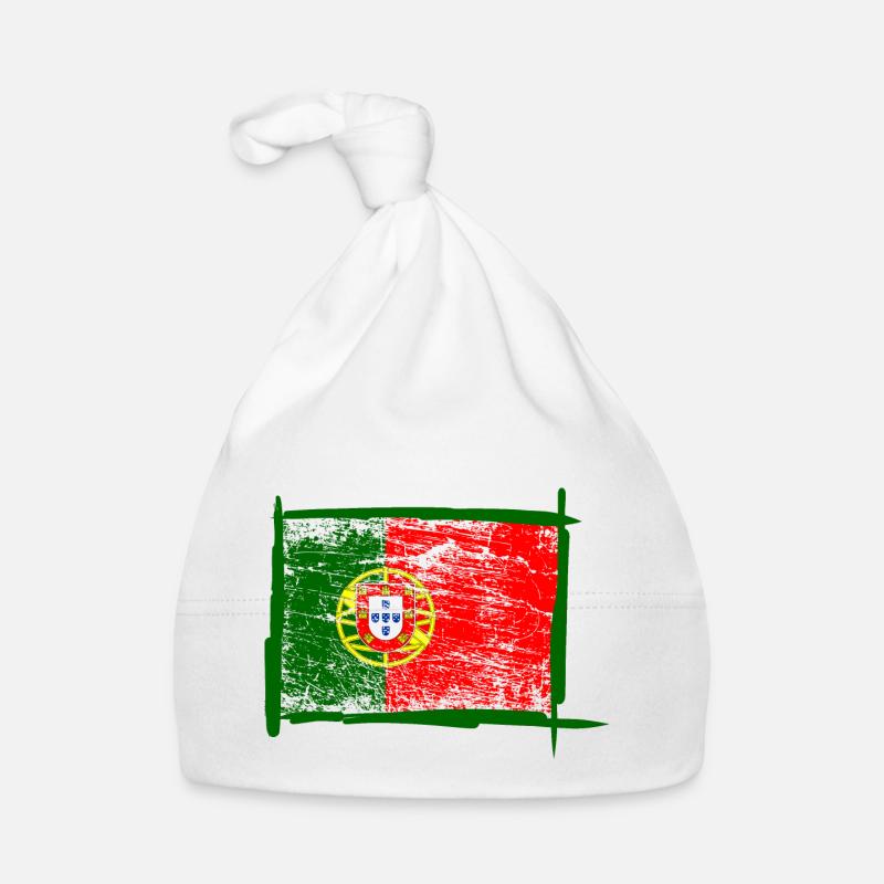Drapeau du Portugal Bonnet bio Bébé
