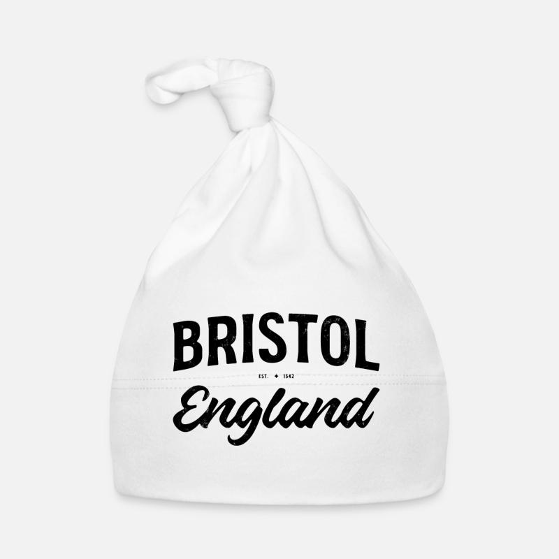 Lettrage de Bristol Angleterre Vintage Bonnet bio Bébé
