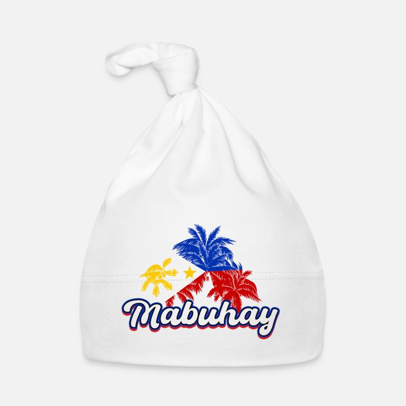 Philippines Drapeau philippin Mabuhay I Cadeau Bonnet bio Bébé