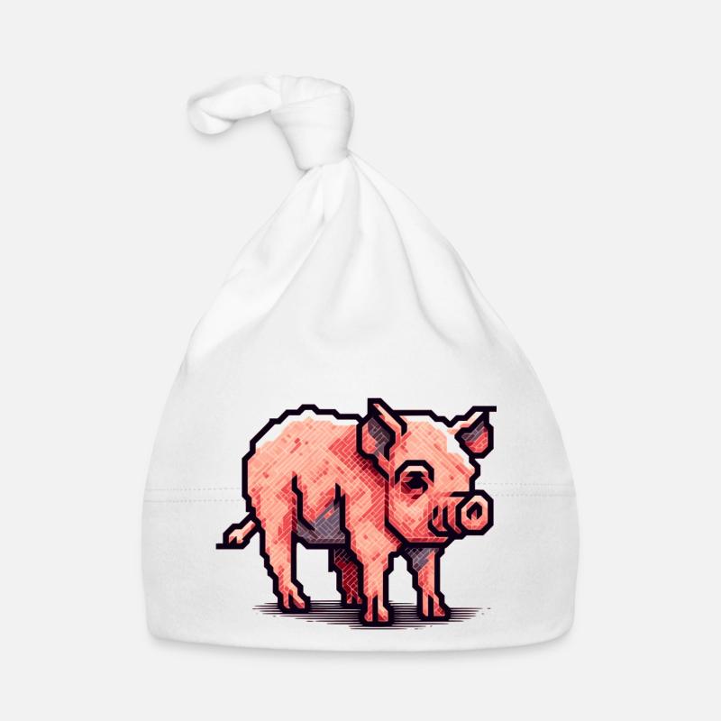 Minimaliste beau petit cochon Bonnet bio Bébé