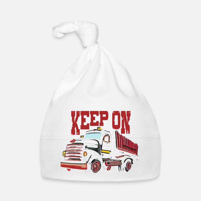 KEEP ON TRUCKIN Organic Baby Cap