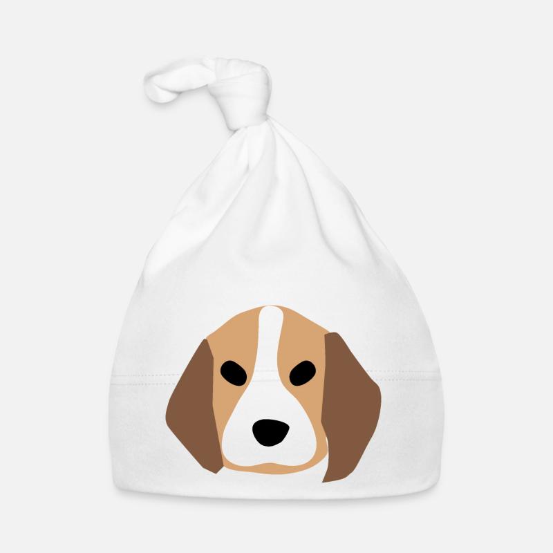 Beagle puppy face 1 Organic Baby Cap