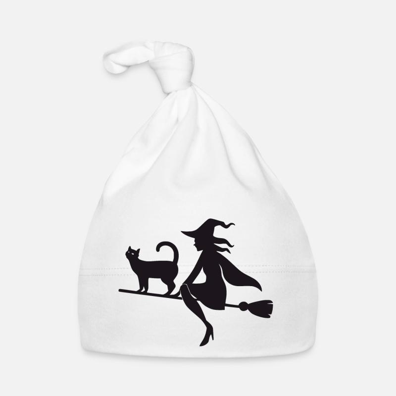 Sorcière avec chat Bonnet bio Bébé