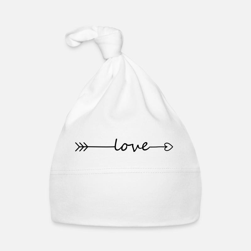 Heart Arrow Love Organic Baby Cap
