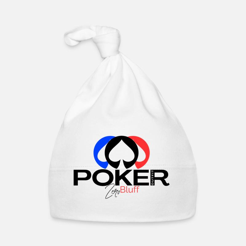 POKER Elegance "Zero bluff Poker outfit"  Bonnet bio Bébé